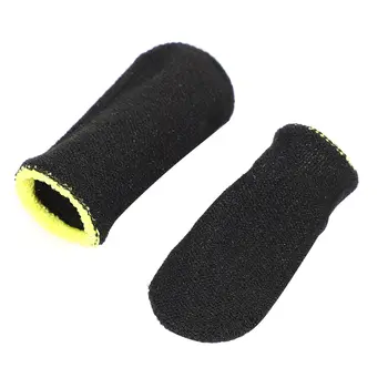 18-контактные пальчиковые втулки из углеродного волокна для мобильных игр PUBG, черно-желтые пальчиковые втулки для экрана пресса (16 шт.)
