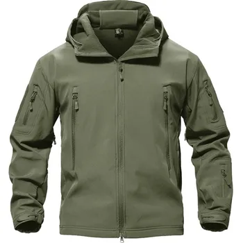 2023 Новая Осенне-зимняя мужская флисовая куртка для путешествий, военная водонепроницаемая куртка SoftShell на открытом воздухе, Теплое Удобное Дорожное пальто, куртка для мужчин