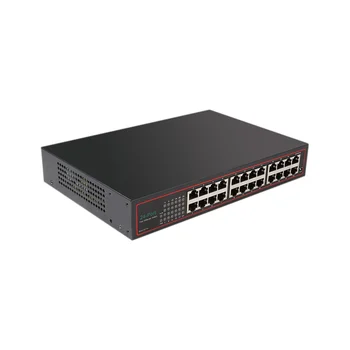24-Портовый 100-Гигабитный Коммутатор VLAN Ethernet Home Splitter Сетевой Разветвитель EU Plug