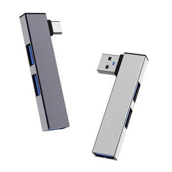 3 в 1 USB Разветвитель Концентратор Скорость 5,0 Гбит/с 3 Порта USB Док-станция OTG USB 3,0/Type-C 3,0-3 USB для Портативных ПК Ноутбук