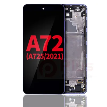 OLED-дисплей в сборе с рамкой, совместимый с Samsung A72 (A725 / 2021) (6,67 дюйма)