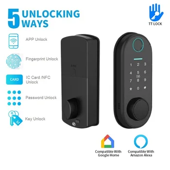 TTlock APP unlock Умные Дверные Замки Цифровой Электрический Замок Пароль от Отпечатка Пальца IC-карта NFC APP Key Дистанционная Разблокировка Засовных Замков