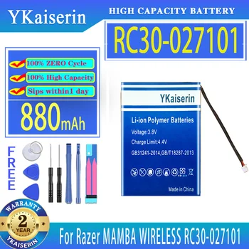 YKaiserin 880 мАч Сменный Аккумулятор RC30027101 Для Razer MAMBA WIRELESS RC30-027101 Digital Bateria