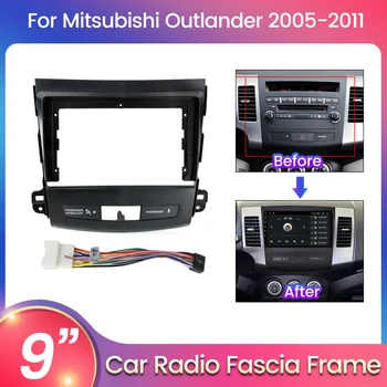 Автомобильный мультимедийный комплект кронштейнов панели центральной консоли для Mitsubishi Outlander Xl 2 2005-2011 2004-2008 Кабель