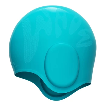 Детская шапочка для плавания унисекс, силиконовая шапочка для плавания с 3D защитой ушей, водонепроницаемая прочная шапочка для плавания для детей, мальчиков и девочек 2