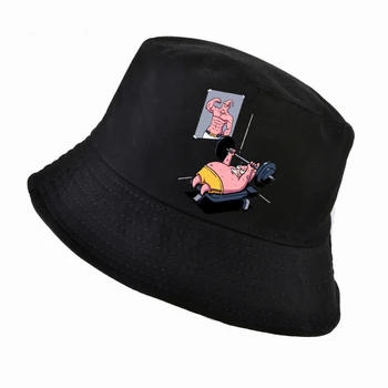 Забавная фитнес-манга Мужская Женская Demon Evolution Для поднятия тяжестей шляпы-ведра Harajuku pop Женская шляпа bob ricard Fisherman cap