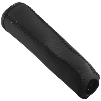 Кожаный защитный кожух крышки ручного тормоза для / Accord / 8, черный + черная линия