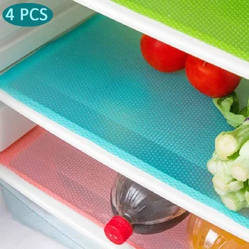 Масштабируемые Моющиеся коврики для холодильника Водонепроницаемая салфетка для обеденного стола Кухонные полки Выдвижные коврики для стола Кухонные принадлежности
