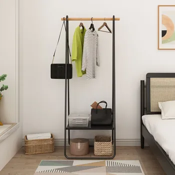 Многофункциональная простая передвижная вешалка для одежды, вертикальная вешалка для одежды в спальне, Модная бытовая вешалка для одежды, шкаф