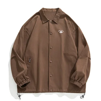 Мужская модная брендовая куртка Coach, мужская весенняя Новая хлопковая рабочая куртка с принтом для пары на открытом воздухе
