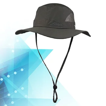 Мужская уличная солнцезащитная шляпа Boonie Hat Солнцезащитная рыболовная шляпа с широкими полями, регулируемая Быстросохнущая шляпа с защитой от ультрафиолета для рыбалки
