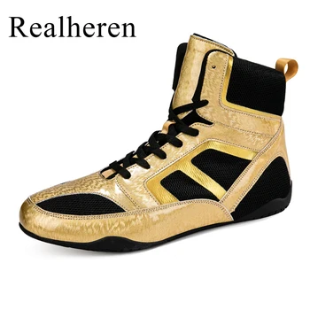 Мужские и женские боксерские ботинки, Обувь для борьбы, Большой размер 46 47 Zapatilla Boxeo Hombre