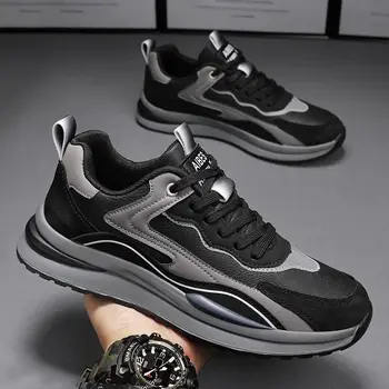 Мужские повседневные кроссовки Новый тренд, дышащая спортивная обувь для бега, нескользящие теннисные туфли, баскетбольные кроссовки для ходьбы и бега трусцой