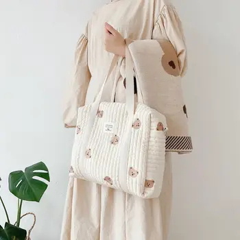 Органайзер для детских вещей, сумка для подгузников, сумка для беременных, сумка для мамы и детей, сумки для подгузников в корейском стиле, сумка для мамы, милые холщовые сумки