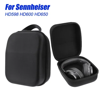 Переносная сумка для хранения гарнитуры для Sennheiser HD598 HD600 HD650 EVA, жесткий чехол, сумка для переноски наушников, защитный чехол, аксессуары