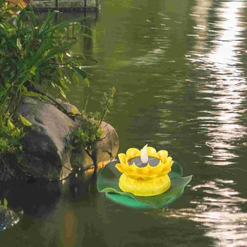 Плавающие фонари для бассейна, плавающие на солнечной энергии, плавающие фонари для бассейна, пластиковые наземные лампы Lotus