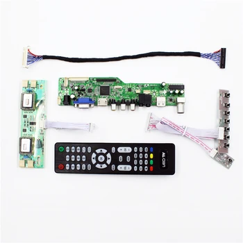 Плата контроллера ЖК-телевизора M6V5 с телевизором AV, VGA, Аудио, USB, HDMI-совместимый для 19-дюймового ЖК-дисплея LM190E05-SL03 легкий ремонт diy