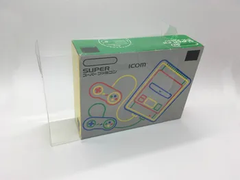 Прозрачная коробка для игровой консоли SFC версии JP Дисплей пластиковая коллекция защитных средств для домашних ЖИВОТНЫХ защитная коробка для хранения