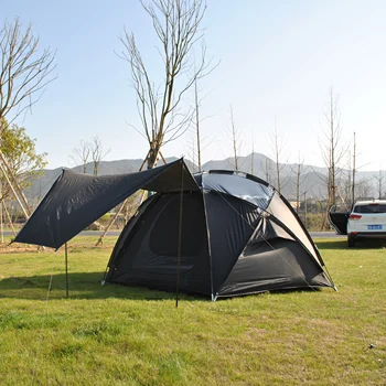 Производитель подгонять половина палатка, мяч для пикника группа палатка полусфера с брезентом зал,CZX-678 коры палатка с залом