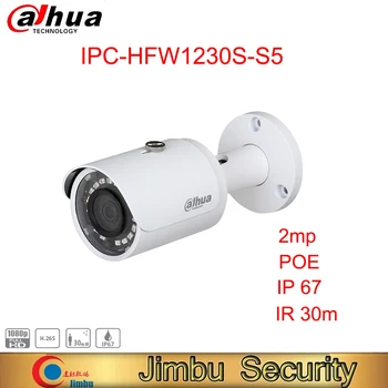 Сетевая камера Dahua 2MP IR Mini-Bullet IPC-HFW1230S-S5 original poe IR 30m home security camera system наружное видеонаблюдение видео