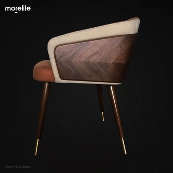 Современный минималистичный обеденный стул Роскошное Деревянное кресло Высококачественные шезлонги Удобное Сиденье Кухонная мебель