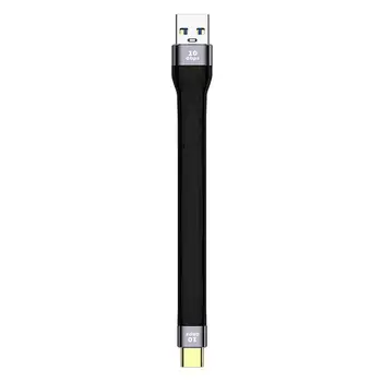 Тип C USB3.1 Gen2 Кабель Короткий Кабель Для Быстрой Зарядки Шнур Для Samsung Xiao Mi Hua Wei Телефон 10 Гбит/с Кабель Для Передачи данных USB Кабель