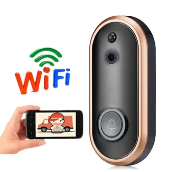 Умный беспроводной визуальный дверной звонок камера домашний монитор двери мобильный телефон Интернет WIFI домофон дверной звонок