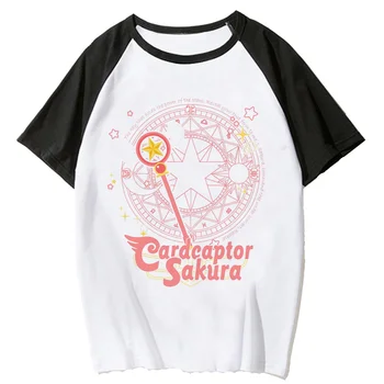 Футболка Sakura Card Captor женская футболка с комиксами манга аниме топ женская уличная одежда одежда с комиксами