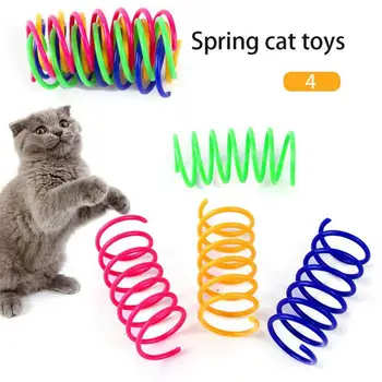 Цветные игрушки для котенка и кошки, весенние игрушки для кошек, широкие прочные интерактивные игрушки для собак, товары для домашних животных, аксессуары для домашних животных