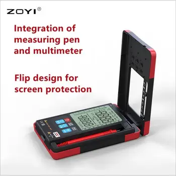 Цифровой мультиметр ZOYI с голосовым управлением, интеллектуальная удобная ручка, Многофункциональный амперметр, вольтметр, конденсаторные инструменты
